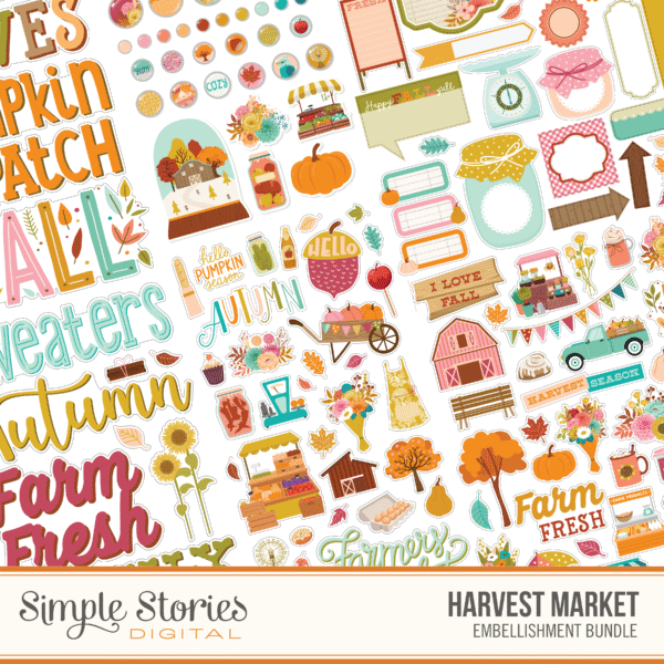 Harvest Market Digital Embellishment Bundle